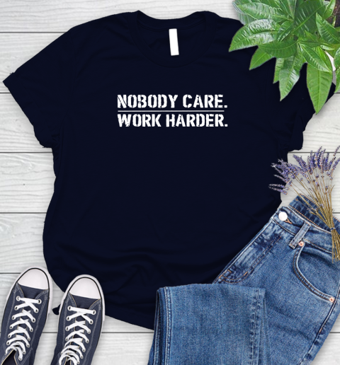 Lamar Jackson Nobody Cares Work Harder Women's T-Shirt 2