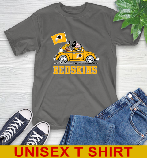 NFL Football Washington Redskins Pluto Mickey Driving Disney Shirt T-Shirt 8