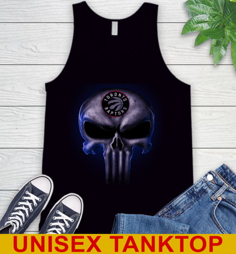 Toronto Raptors NBA Basketball Punisher Skull Sports Tank Top