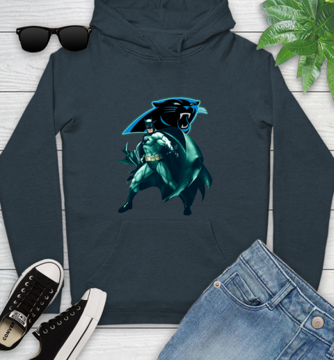 NFL Batman Football Sports Carolina Panthers Youth Hoodie 8