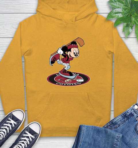 NHL Hockey Arizona Coyotes Cheerful Mickey Disney Shirt Hoodie 3
