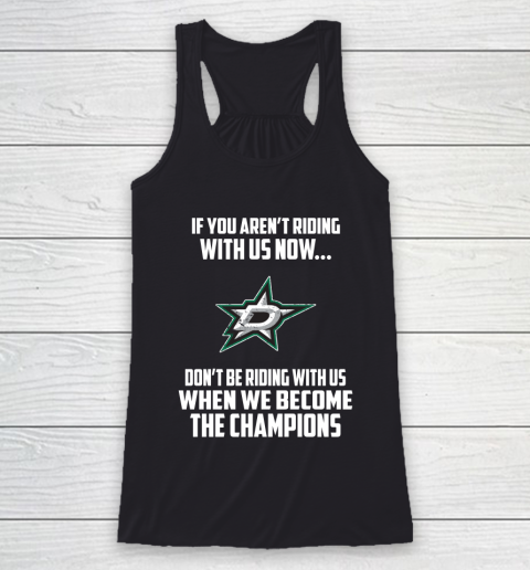 NHL Dallas Stars Hockey We Become The Champions Racerback Tank