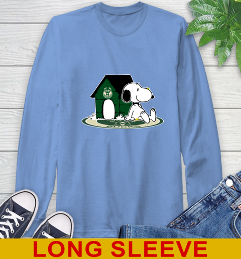 NBA Basketball Milwaukee Bucks Snoopy The Peanuts Movie Shirt Long Sleeve T-Shirt 11