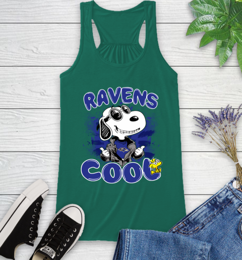 NFL Football Baltimore Ravens Cool Snoopy Shirt Racerback Tank 4