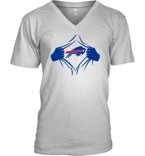 Buffalo Bills Superman V-Neck T-Shirt
