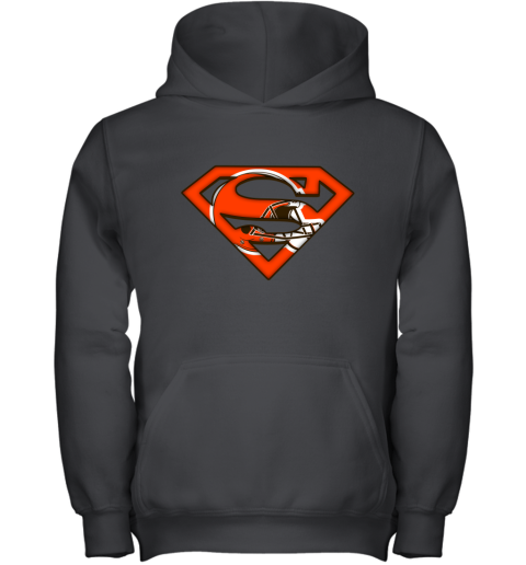 We Are Undefeatable The Cleveland Browns x Superman NFL Youth Hoodie