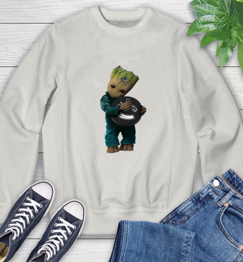 NHL Groot Guardians Of The Galaxy Hockey Sports Vancouver Canucks Sweatshirt 12