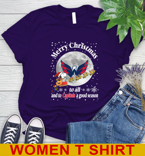 Washington Capitals Merry Christmas To All And To Capitals A Good Season NHL Hockey Sports Women's T-Shirt 4