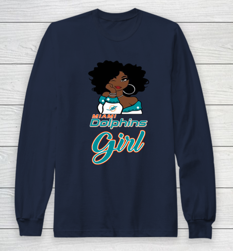 Miami Dolphins Girl NFL Long Sleeve T-Shirt 4