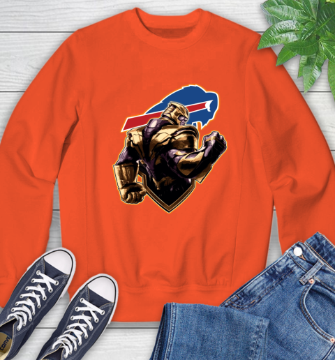 NFL Thanos Avengers Endgame Football Sports Buffalo Bills Sweatshirt 4