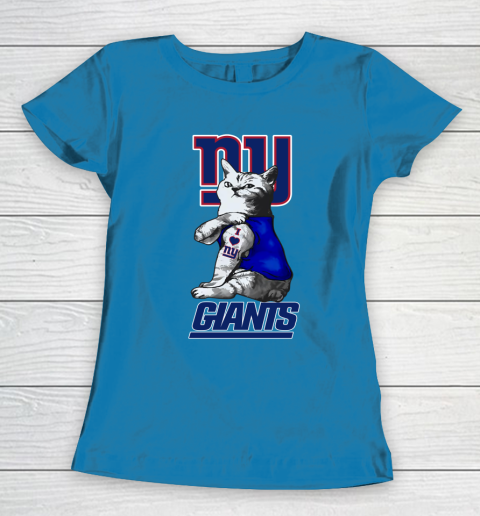 NFL Football My Cat Loves New York Giants Women's T-Shirt 6
