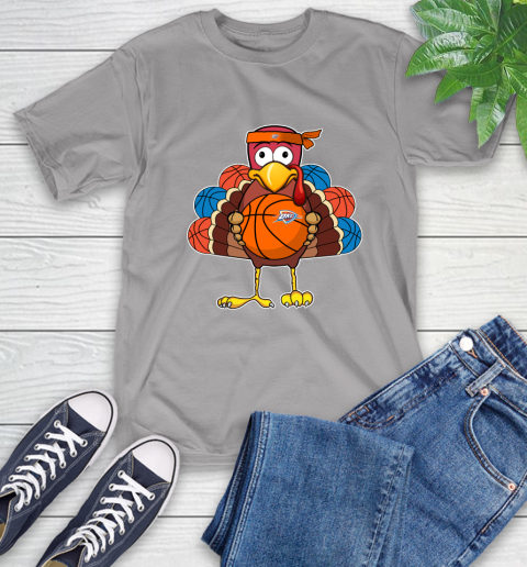 Oklahoma City Thunder Turkey thanksgiving day T-Shirt 6