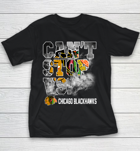 NHL Chicago Blackhawks Hockey Can't Stop Vs Youth T-Shirt