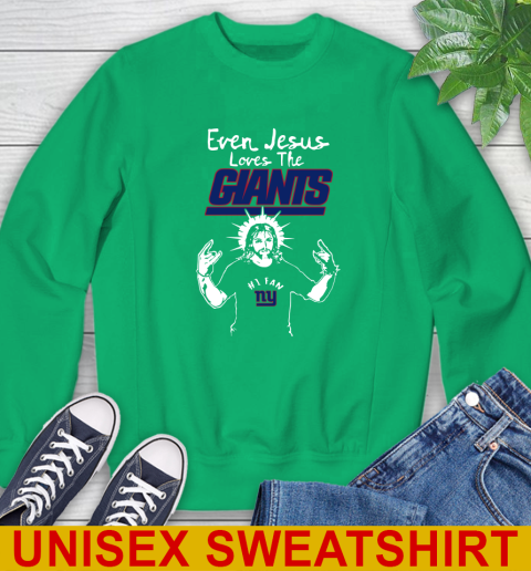 New York Giants NFL Football Even Jesus Loves The Giants Shirt Sweatshirt 8