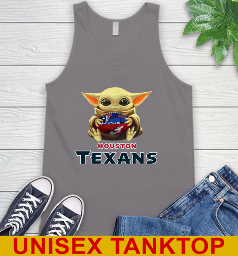 NFL Football Houston Texans Baby Yoda Star Wars Shirt Tank Top 7