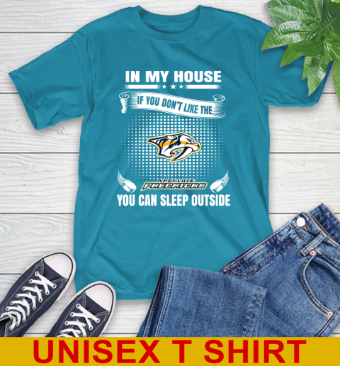 Nashville Predators NHL Hockey In My House If You Don't Like The Predators You Can Sleep Outside Shirt T-Shirt 9