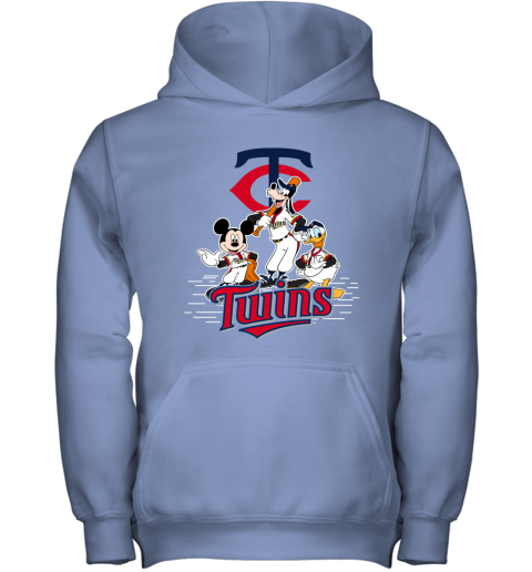 MLB Minnesota Twins Mickey Mouse Donald Duck Goofy Baseball T Shirt Youth  Sweatshirt