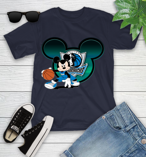 NBA Dallas Mavericks Mickey Mouse Disney Basketball Youth T-Shirt 3
