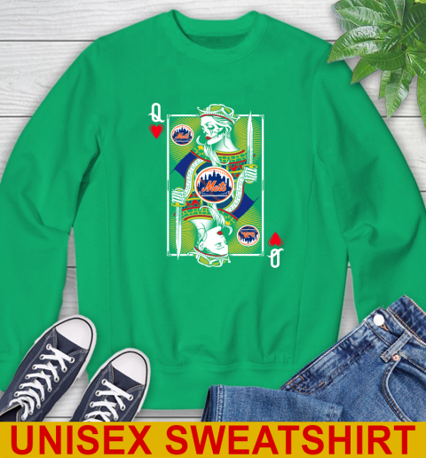 MLB Baseball New York Mets The Queen Of Hearts Card Shirt Sweatshirt 8