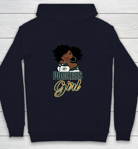 Green Bay Packers Girl NFL Youth Hoodie 3