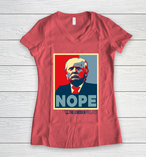Lincoln Project Nope Women's V-Neck T-Shirt 3