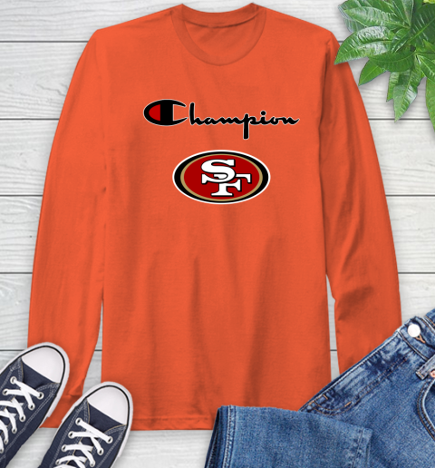NFL Football San Francisco 49ers Champion Shirt Long Sleeve T-Shirt 3