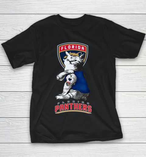 NHL My Cat Loves Florida Panthers Hockey Youth T-Shirt