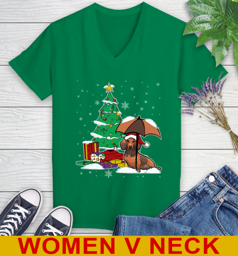 Dachshund Christmas Dog Lovers Shirts 77