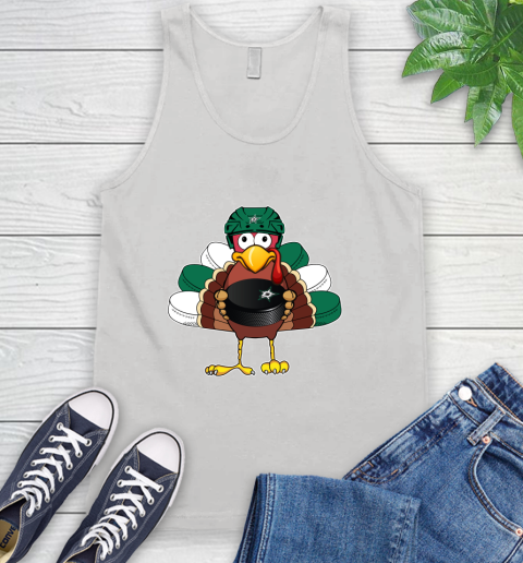 Dallas Stars Turkey Thanksgiving Day Tank Top