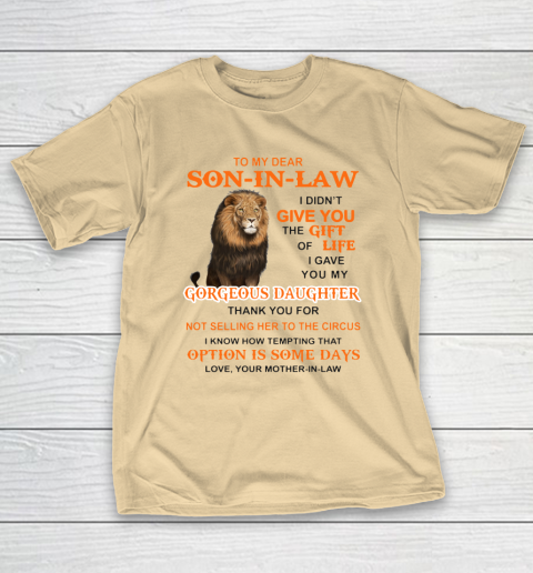 To My Dear Son In Law T-Shirt 5