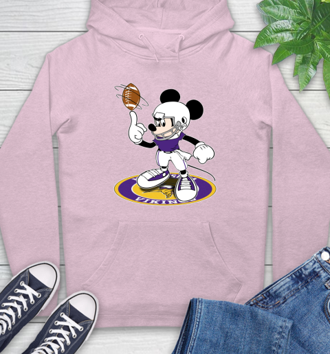 NFL Football Minnesota Vikings Cheerful Mickey Disney Shirt Hoodie 10