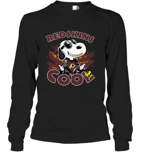 Washington Redskins Snoopy Joe Cool We're Awesome Long Sleeve T-Shirt
