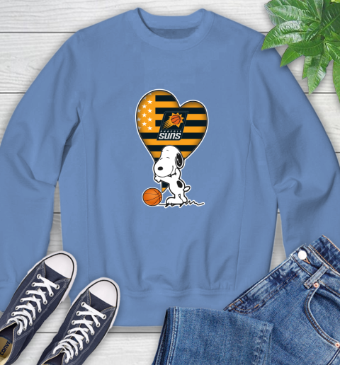 Phoenix Suns NBA Basketball The Peanuts Movie Adorable Snoopy Sweatshirt 11