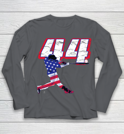 Anthony Rizzo Tshirt Flag Silhouette Gameday Youth Long Sleeve