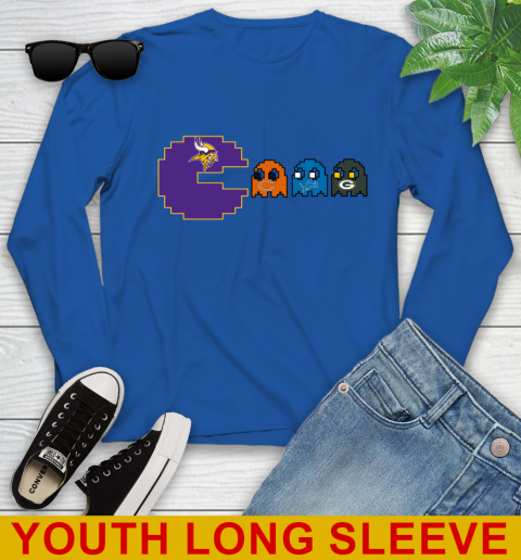 Minnesota Vikings NFL Football Pac Man Champion Youth Long Sleeve 10