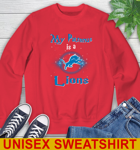 NFL Football Harry Potter My Patronus Is A Detroit Lions Sweatshirt 12