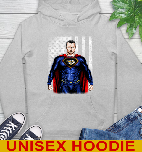 NHL Hockey Nashville Predators Superman DC Shirt Hoodie 6
