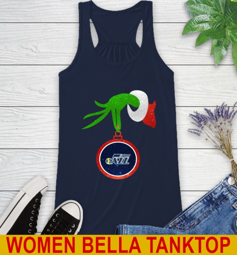 Utah Jazz Grinch Merry Christmas NBA Basketball Racerback Tank 11