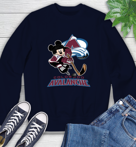 NHL Colorado Avalanche Mickey Mouse Disney Hockey T Shirt Sweatshirt 3