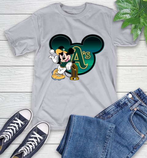 MLB Oakland Athletics The Commissioner's Trophy Mickey Mouse Disney T-Shirt 6