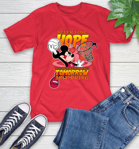 Houston Rockets NBA Basketball Mickey Disney Never Lose Hope T-Shirt 11