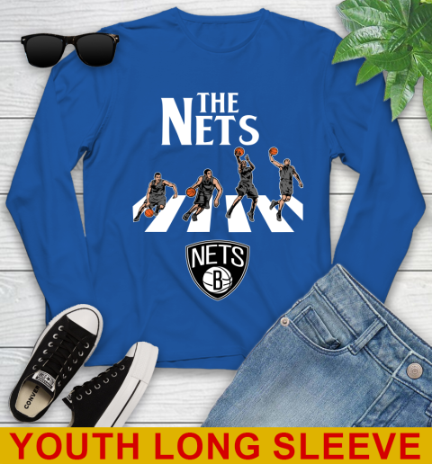 NBA Basketball Brooklyn Nets The Beatles Rock Band Shirt Youth Long Sleeve 10