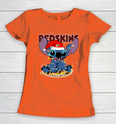 Washington Redskins NFL Football noel stitch Christmas Women's T-Shirt 2