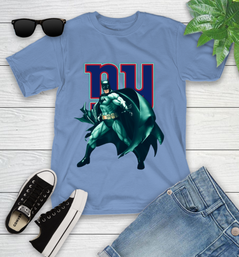 NFL Batman Football Sports New York Giants Youth T-Shirt 11
