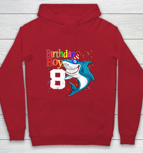 Kids 8th Birthday Boy Shark Shirts 8 Jaw Some Four Tees Boys 8 Years Old Youth Hoodie 7