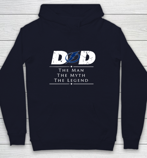 Tampa Bay Lightning NHL Ice Hockey Dad The Man The Myth The Legend Youth Hoodie 2