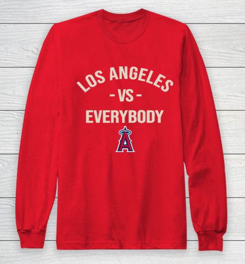 Los Angeles Angels Vs Everybody Long Sleeve T-Shirt 7