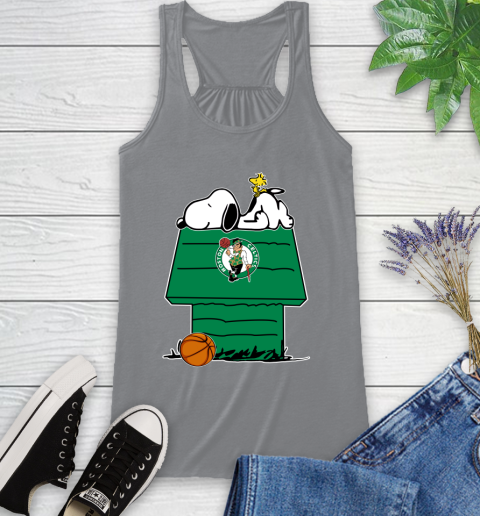 Boston Celtics NBA Basketball Snoopy Woodstock The Peanuts Movie Racerback Tank 5