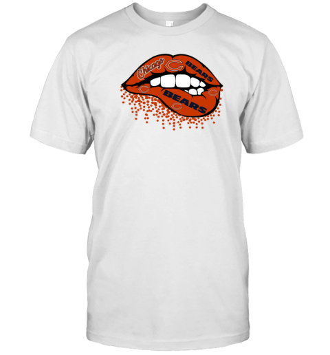 Chicago Bears Inspired Lips T-Shirt