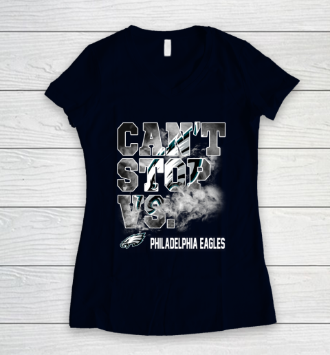 NFL Philadelphia Eagles Can't Stop Vs Women's V-Neck T-Shirt 2